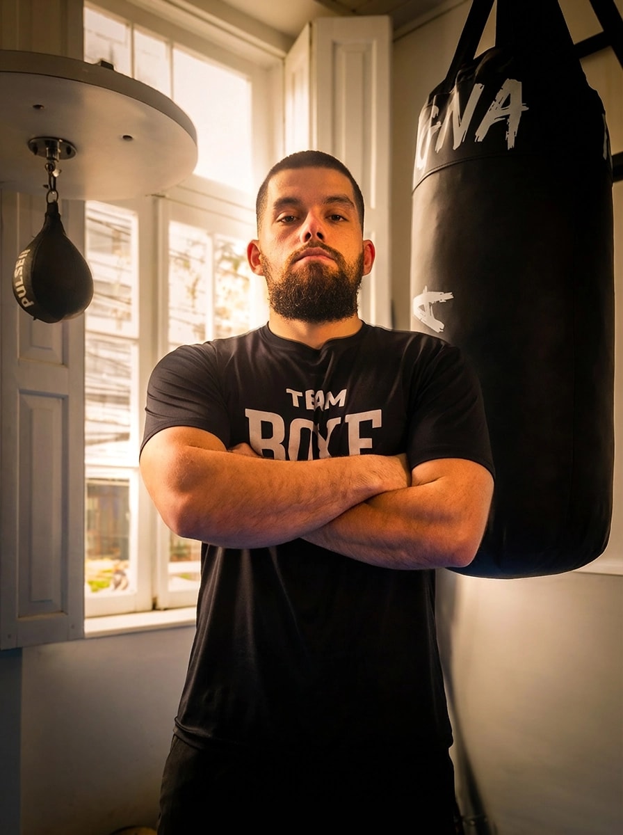 Vinicius Santos, professor da Boxe Real