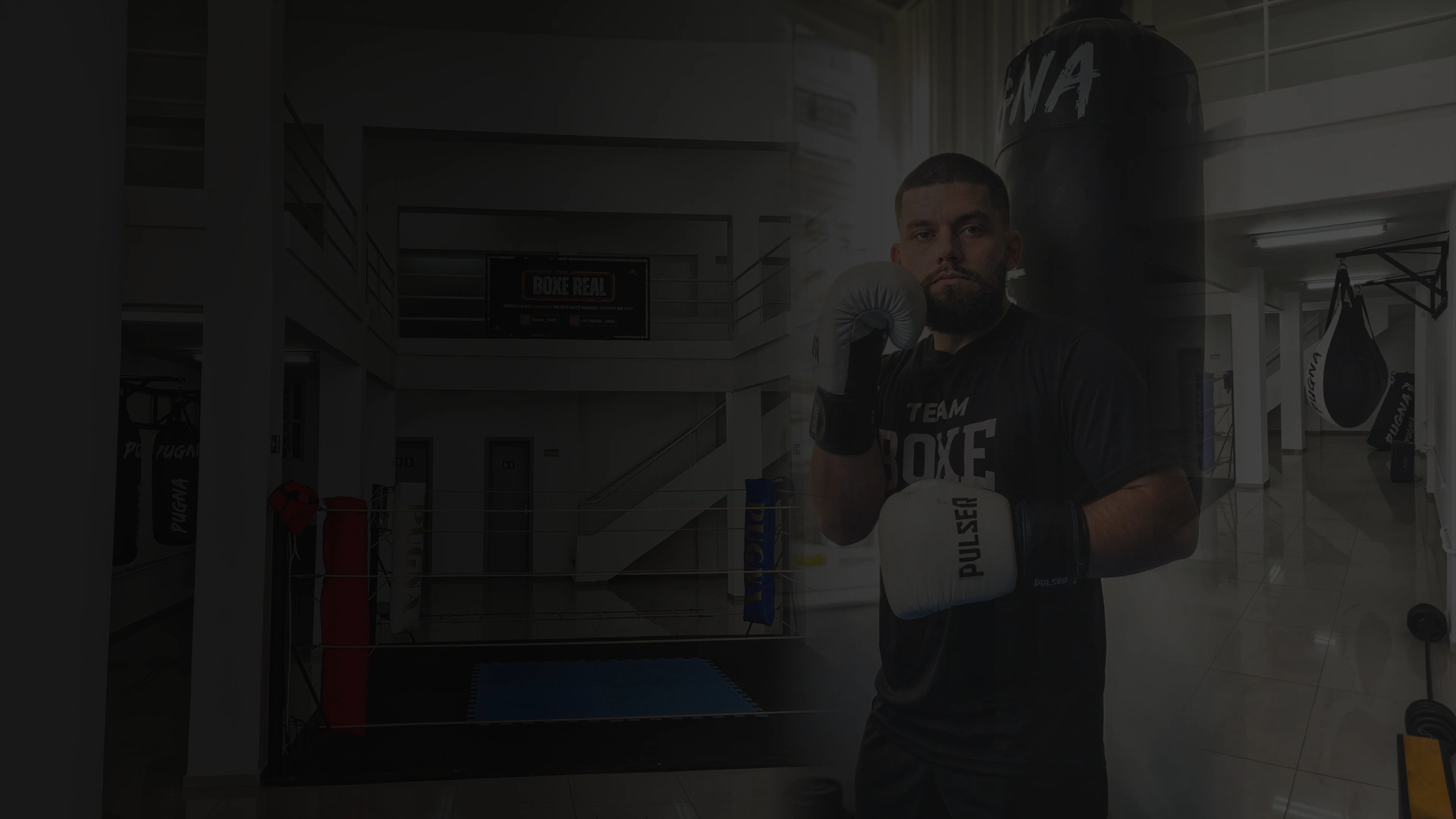 Treinos de boxe na academia Boxe Real, Porto Alegre
