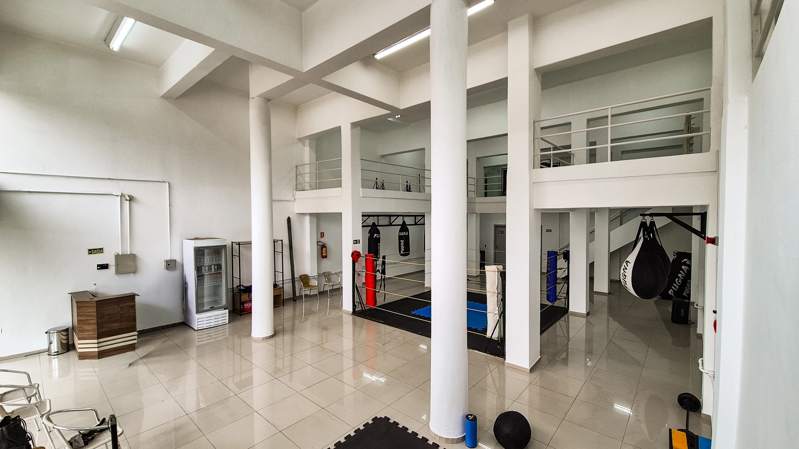 Equipamentos e área de treino da Boxe Real, Porto Alegre